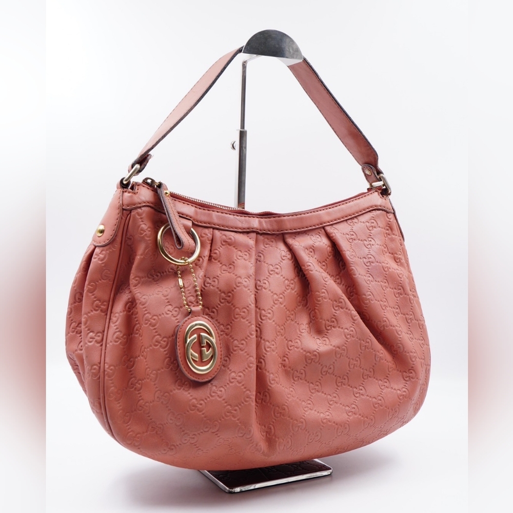GUCCI Guccissima Sukey Hobo Rose - Picture 4 of 16